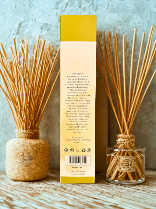 Diamond Shiny Reed Diffuser Sets - Alfal - Scented Oil & Natural Sticks for Continuous Fragrance Release - Safe Home Decor for Living Room, Bedroom, Bathroom, or Office