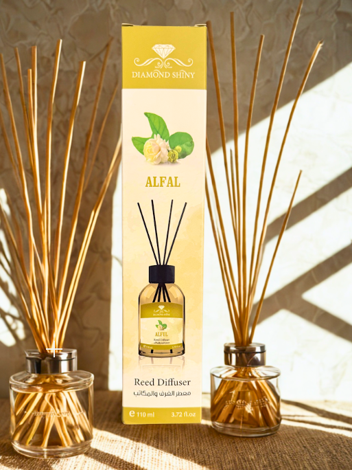 Diamond Shiny Reed Diffuser Sets - Alfal - Scented Oil & Natural Sticks for Continuous Fragrance Release - Safe Home Decor for Living Room, Bedroom, Bathroom, or Office