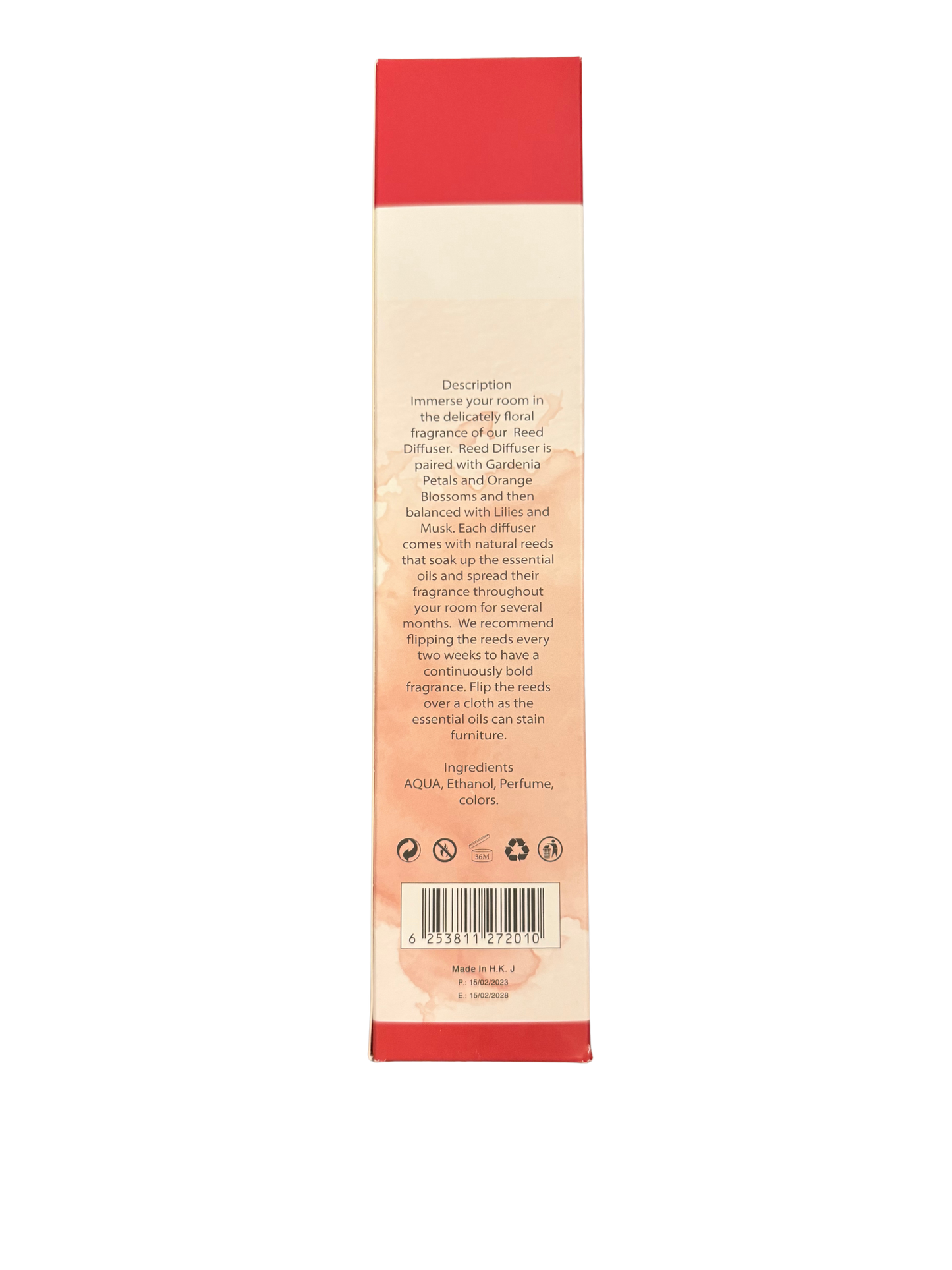 Diamond Shiny Reed Diffuser Sets - Strawberry - Scented Oil & Natural Sticks for Continuous Fragrance Release - Safe Home Decor for Living Room, Bedroom, Bathroom, or Office
