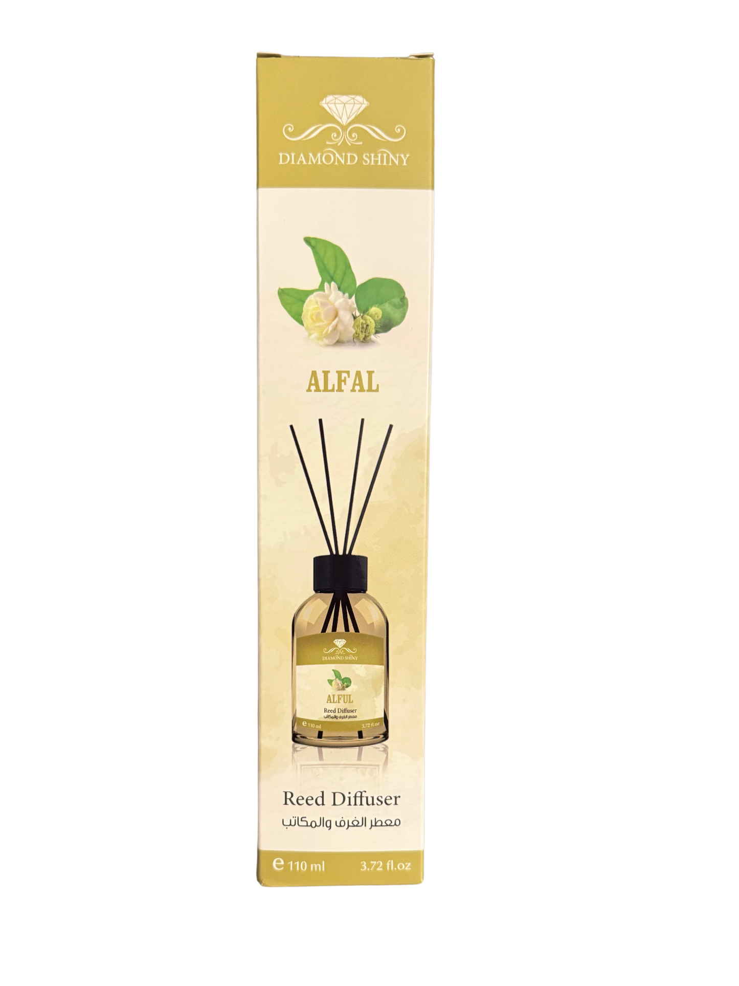 Diamond Shiny Reed Diffuser Sets - Alfal - Scented Oil & Natural Sticks for Continuous Fragrance Release - Safe Home Decor for Living Room, Bedroom, Bathroom, or Office