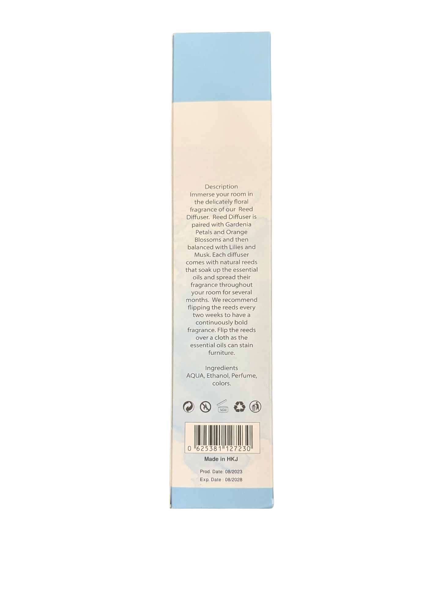 Diamond Shiny Reed Diffuser Sets - Baby Powder - Scented Oil & Natural Sticks for Continuous Fragrance Release - Safe Home Decor for Living Room, Bedroom, Bathroom, or Office