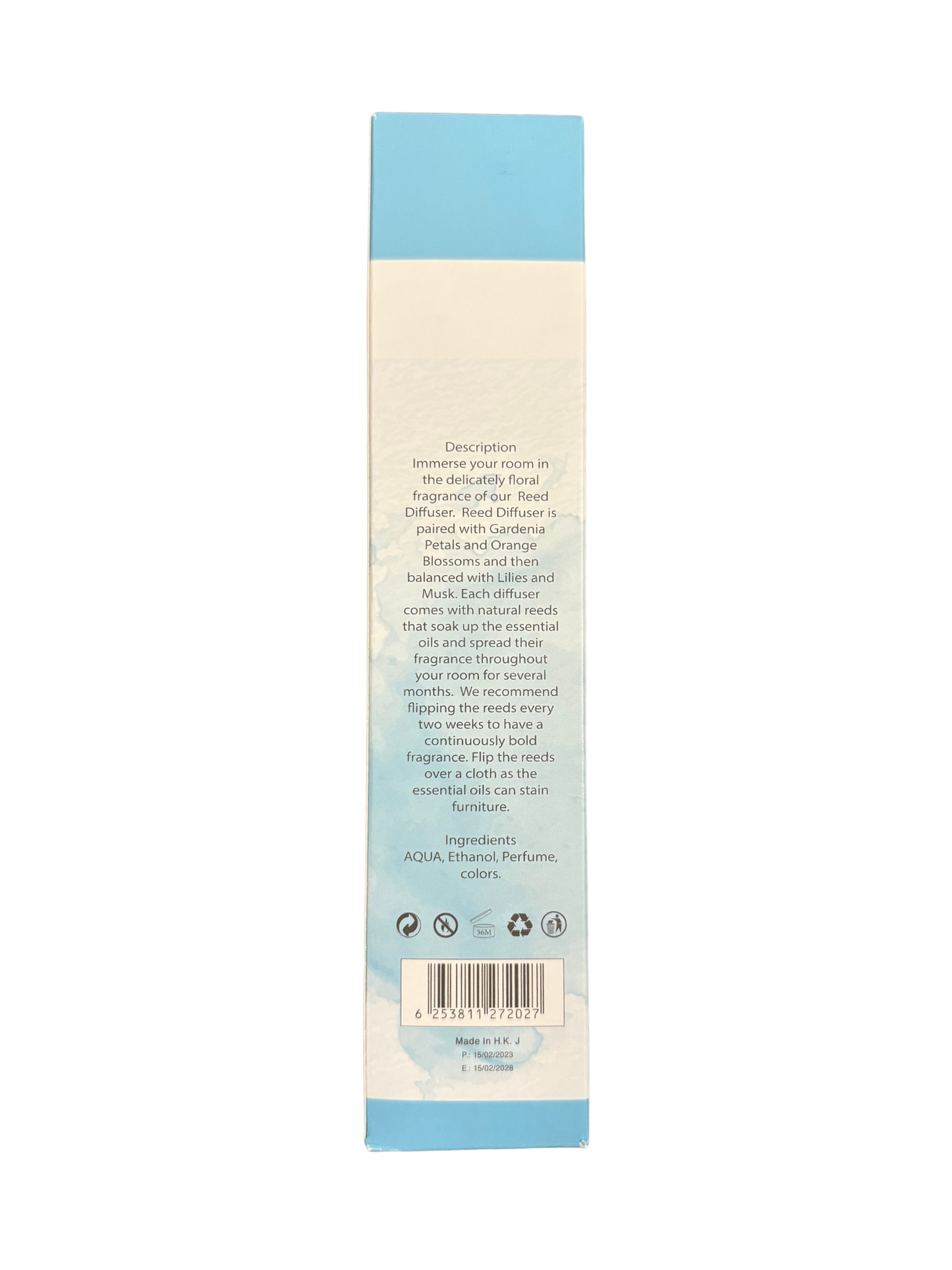Diamond Shiny Reed Diffuser Sets - Coconut - Scented Oil & Natural Sticks for Continuous Fragrance Release - Safe Home Decor for Living Room, Bedroom, Bathroom, or Office