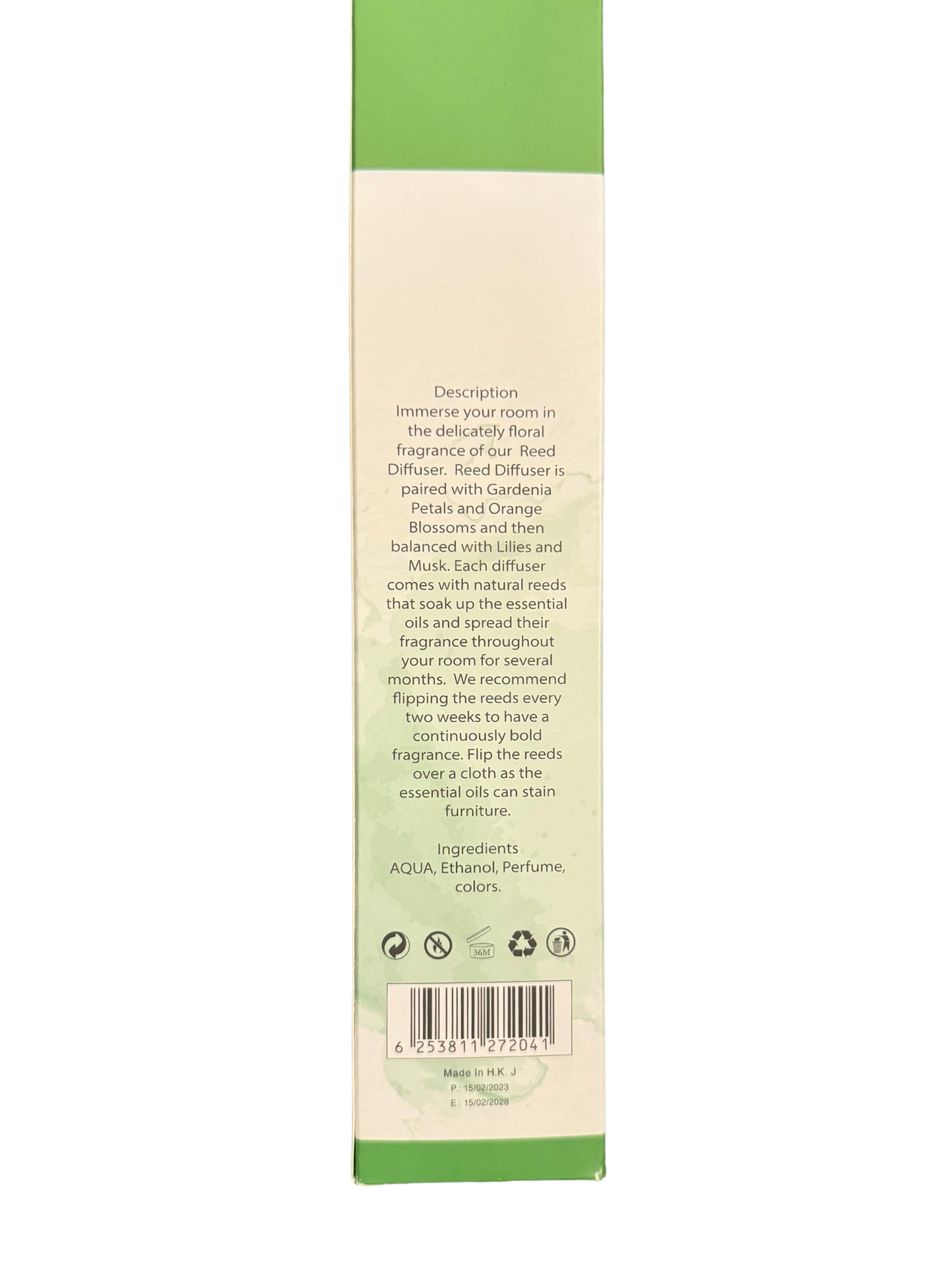 Diamond Shiny Reed Diffuser Sets - Kiwi - Scented Oil & Natural Sticks for Continuous Fragrance Release - Safe Home Decor for Living Room, Bedroom, Bathroom, or Office