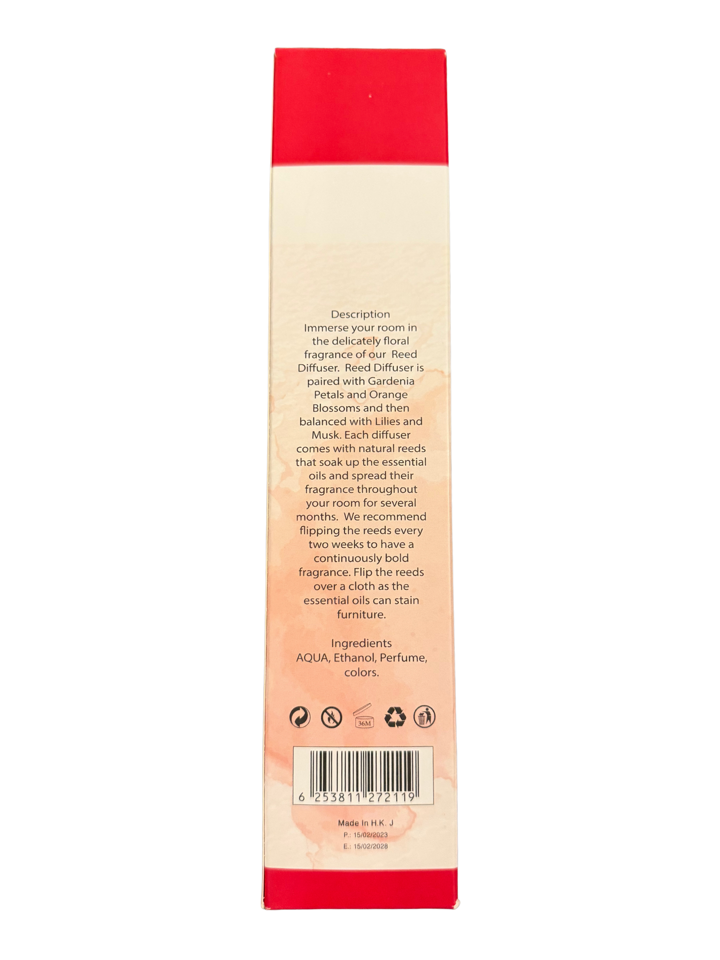Diamond Shiny Reed Diffuser Sets - Rose - Scented Oil & Natural Sticks for Continuous Fragrance Release - Safe Home Decor for Living Room, Bedroom, Bathroom, or Office