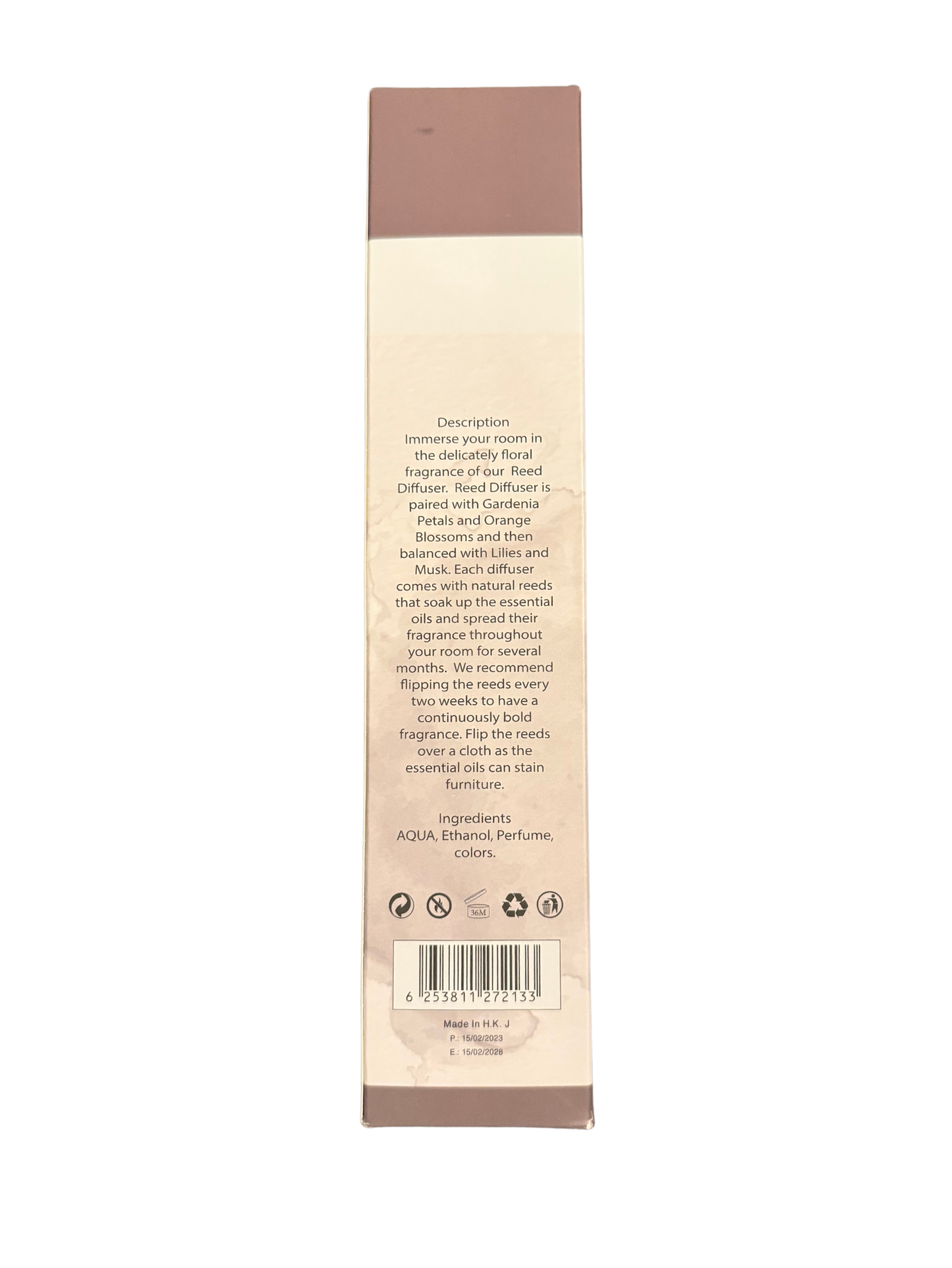 Diamond Shiny Reed Diffuser Sets - Vanilla - Scented Oil & Natural Sticks for Continuous Fragrance Release - Safe Home Decor for Living Room, Bedroom, Bathroom, or Office
